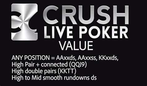 crush live poker|Iba pa.